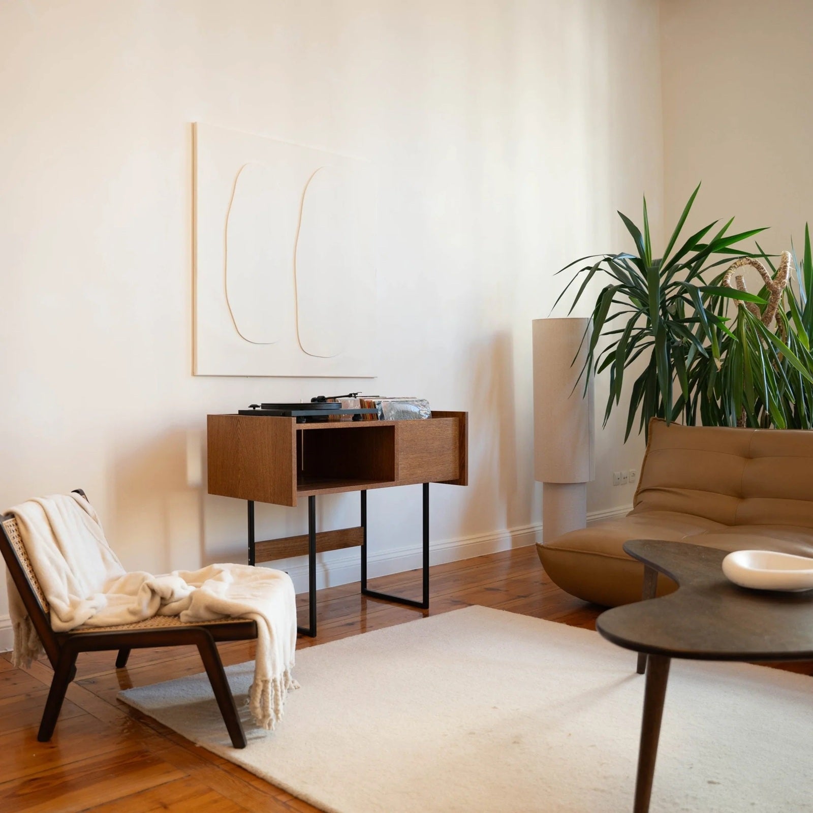 PLAY platenkast – massief houten LP-opslag